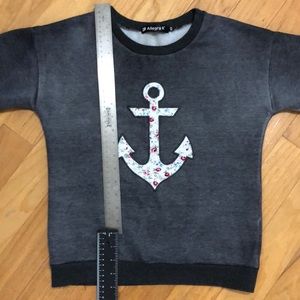 FLORAL ANCHOR SWEATSHIRT [NWOT]